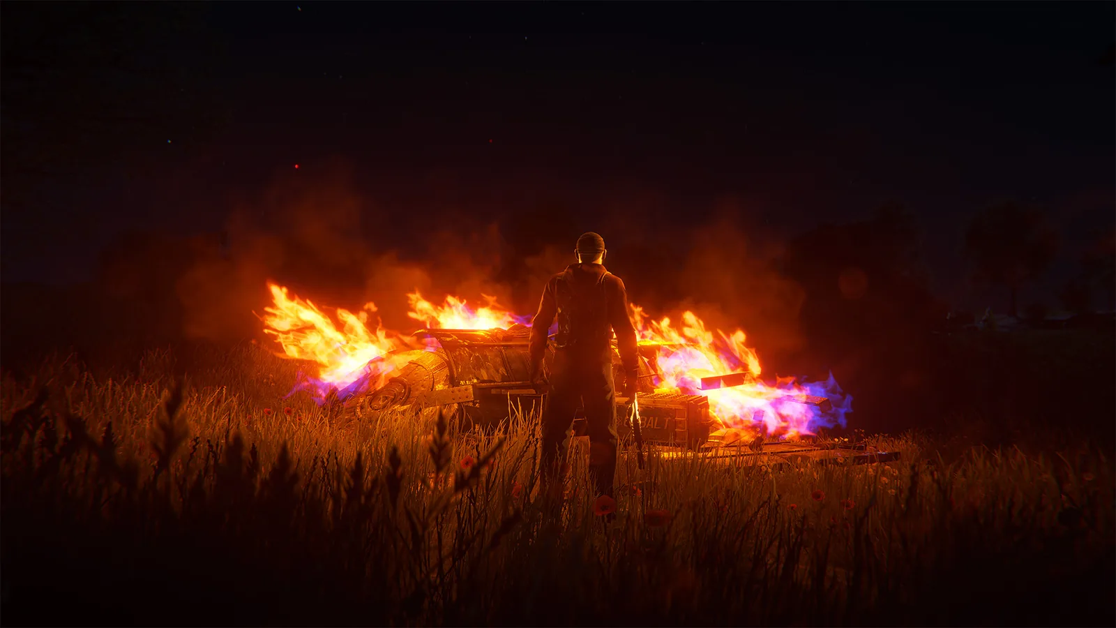 A satellite crash event from Rust&rsquo;s August 2026 update, illustrating the kind of world activity monthly updates can introduce