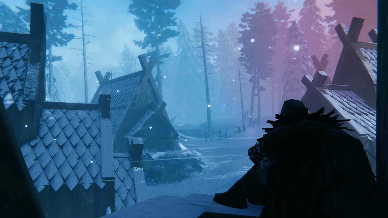 New steep 67-degree thatch and darkwood roof pieces